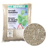 Грунт Dennerle Criatal Quartz Gravel 10 кг природный темно-серый